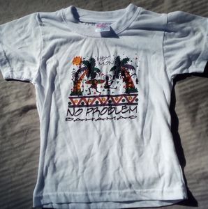2/$8 Tropical graphic Tee